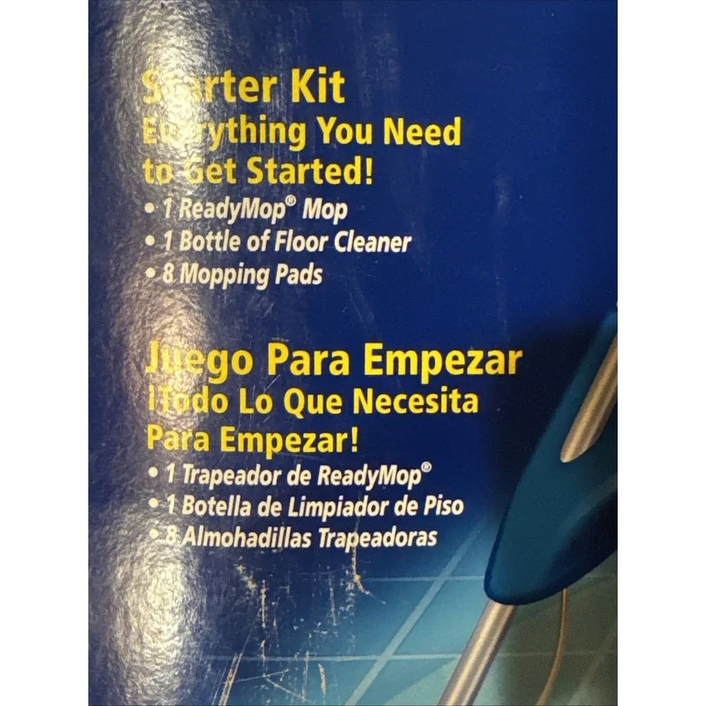 NEW Clorox ReadyMop Advanced Complete Mopping System in Box - Mop, Pads, Cleaner